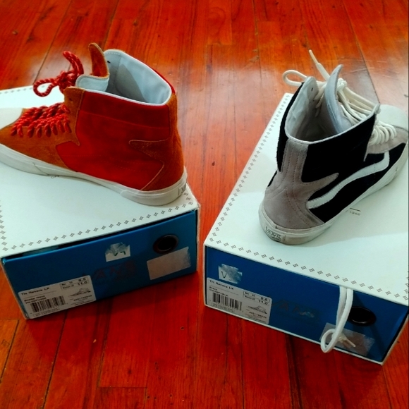 Taka Hamachi x vans vault size men's 9.5 burnt orange/white & dark blue/white - Picture 2 of 3